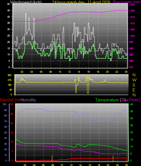 24 Hour Graph for Day 11