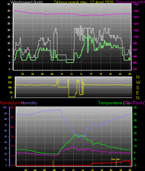 24 Hour Graph for Day 12