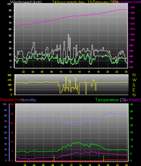 24 Hour Graph for Day 19