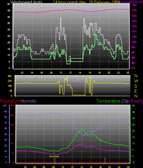 24 Hour Graph for Day 20