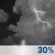 Tormentas el�ctricas aisladas